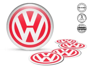 VW Radaufkleber Hochglanz Plasma Flow Core